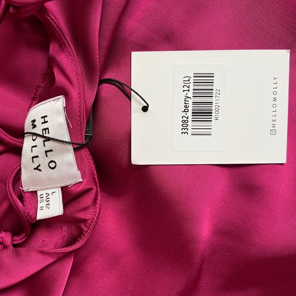 Hello Molly Wine Halter Mini Dress - Picture 5 of 5